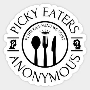 Picky Eaters Anonymous Sticker